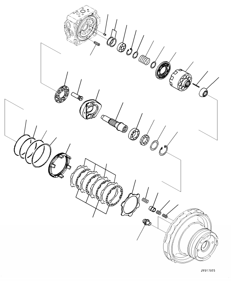 Travel Motor Assembly, R.H. (708-8F-00450) KOMATSU