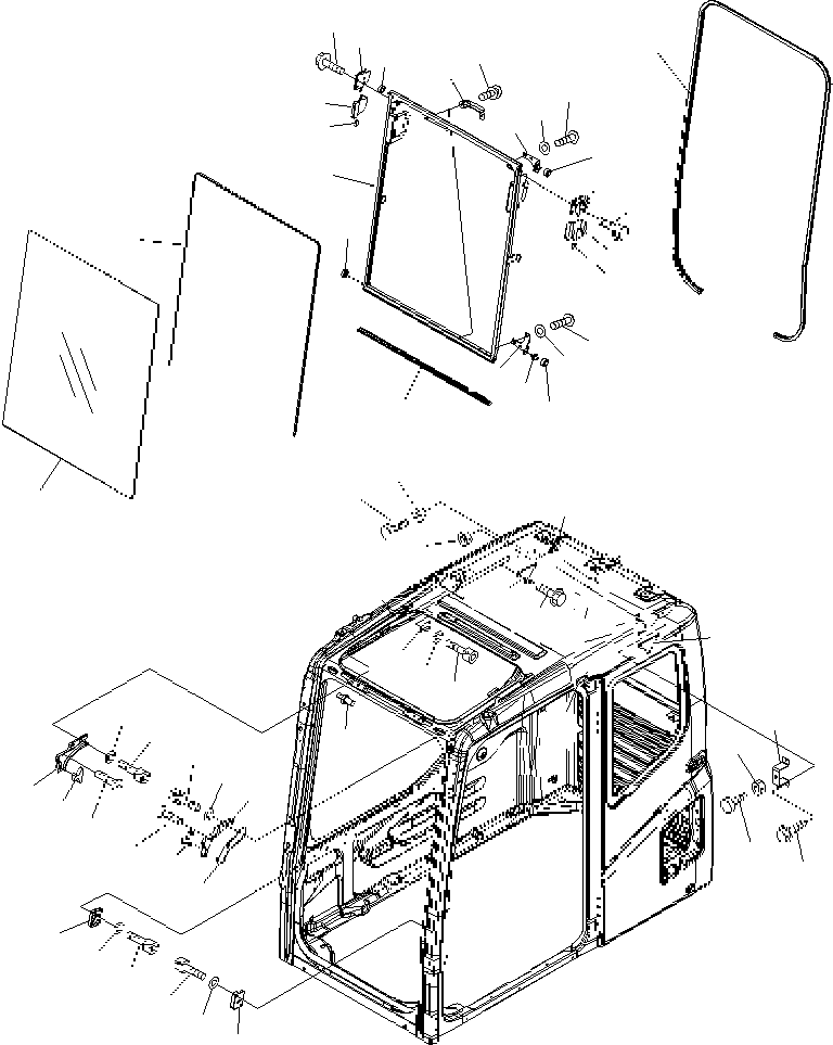 Блок левый 20Y-54-53980 KOMATSU
