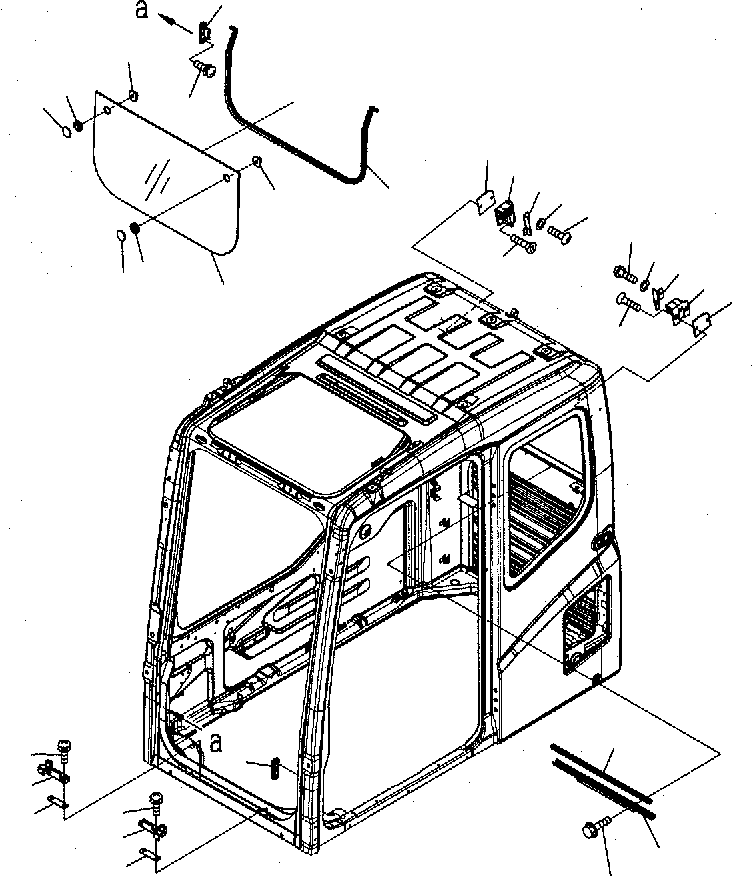 Кронштейн левый 20Y-54-52360 KOMATSU