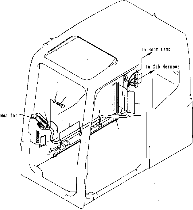 Кабина 208-53-11110 KOMATSU
