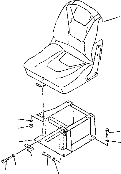 OPERATOR SEAT ASS'Y 114-57-J1100 KOMATSU