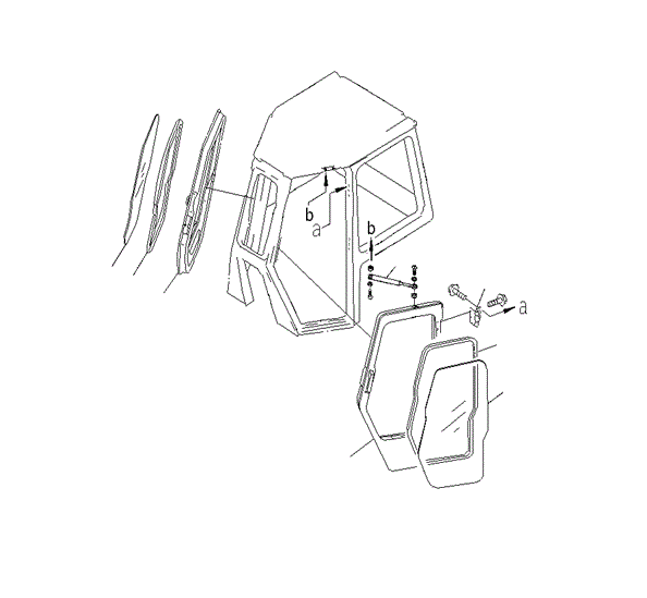 HINGE ASS'Y 3CB22I000-D68 KOMATSU