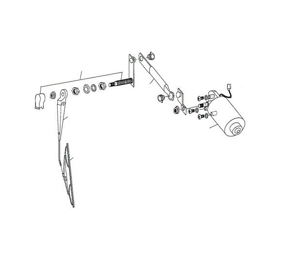 Щётка стеклоочистителя 3CB22O005-D68 KOMATSU