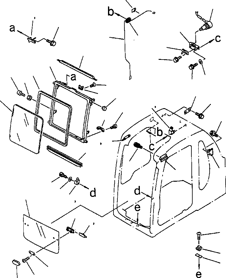 FRONT WINDOW ASSEMBLY 20Y-54-36702 KOMATSU
