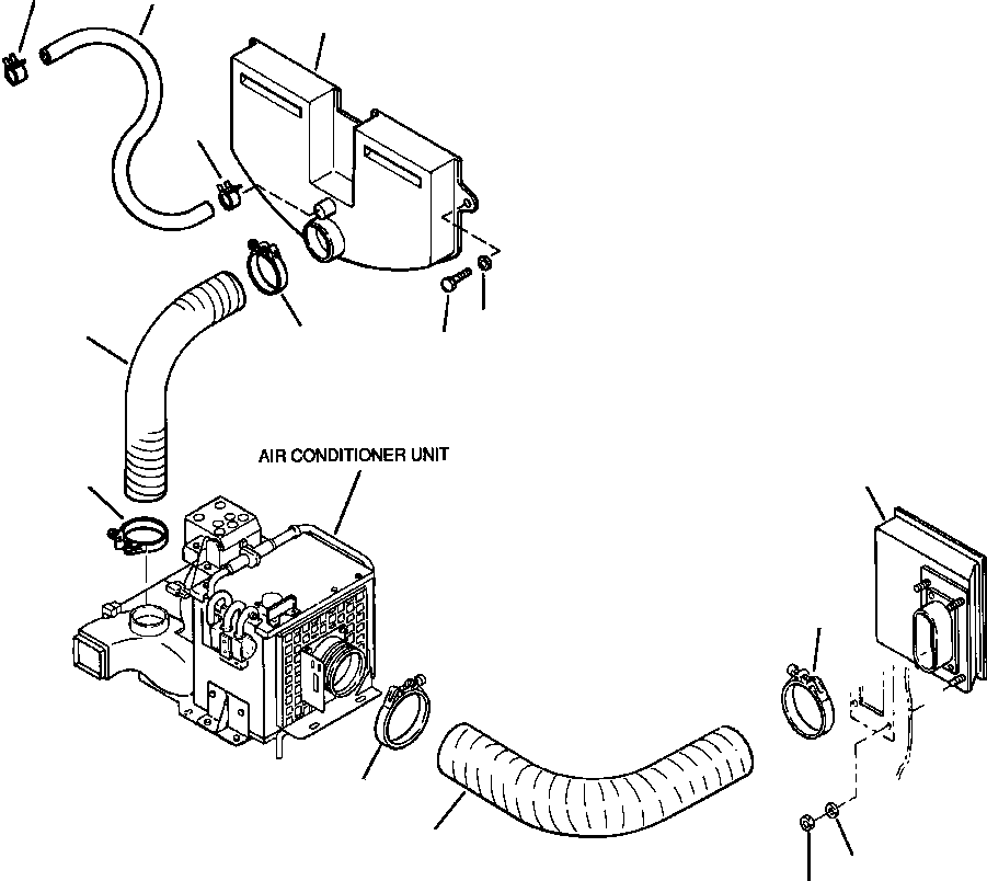 DUCT, A/C UNIT TO CAB VENT 20Y-979-A720 KOMATSU
