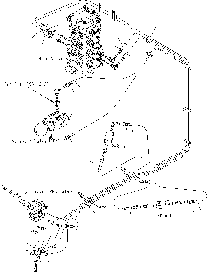 Шланг в сборе 203-62-71612 KOMATSU