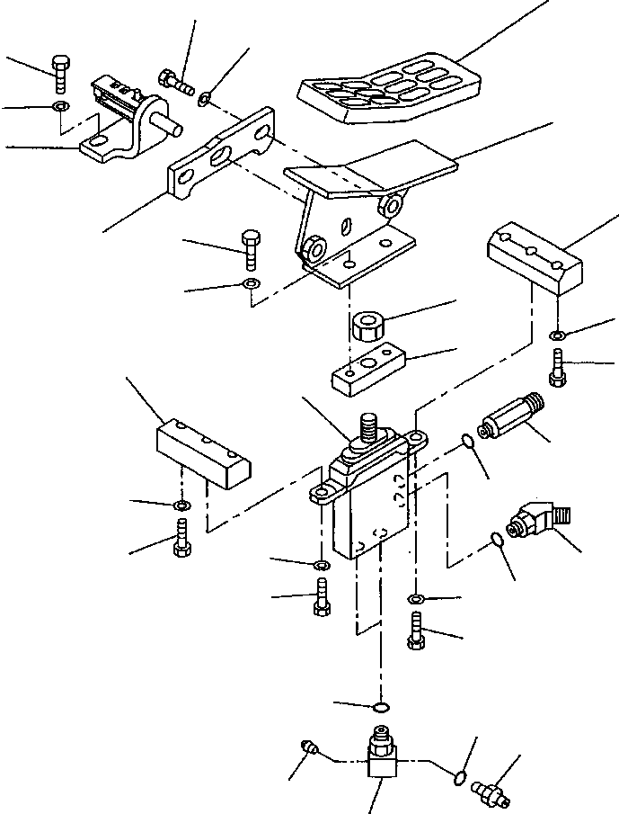 Угольник 209-62-54322 KOMATSU