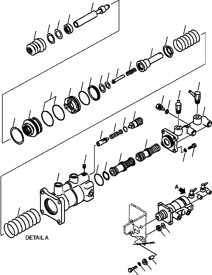 CYLINDER ASS'Y,BOOSTER 418-43-27110 KOMATSU