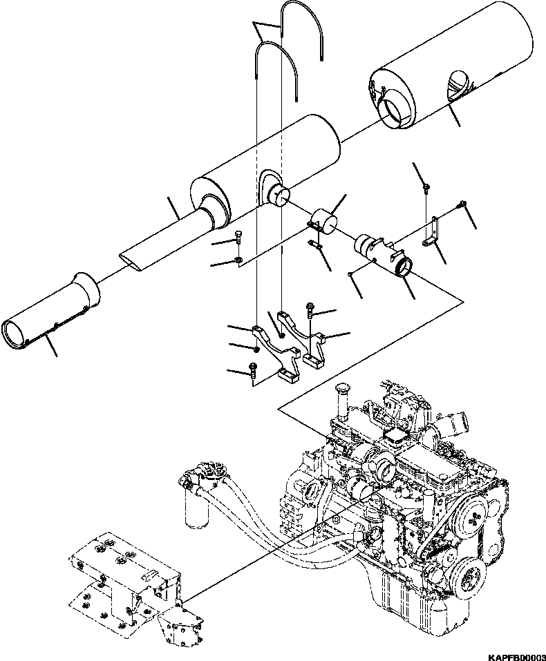 COVER, TAIL PIPE 4A2-02-11141 KOMATSU