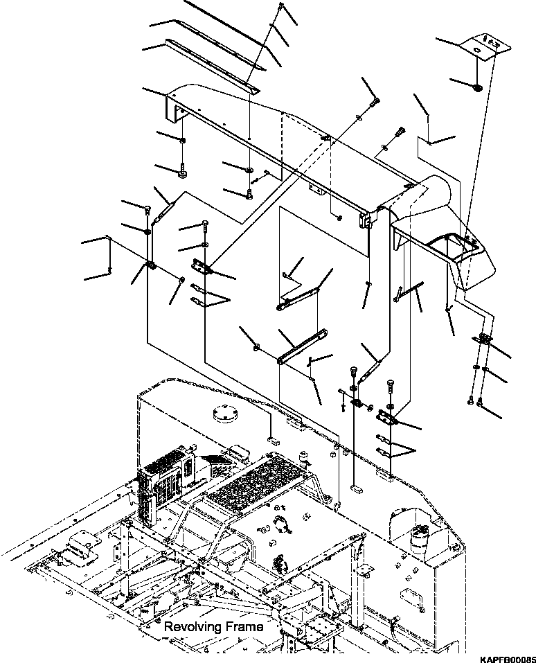 PLATE, R H SIDE 4A2-54-15670 KOMATSU