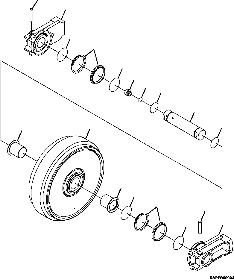 IDLER ASSEMBLY. 207-30-00783 KOMATSU