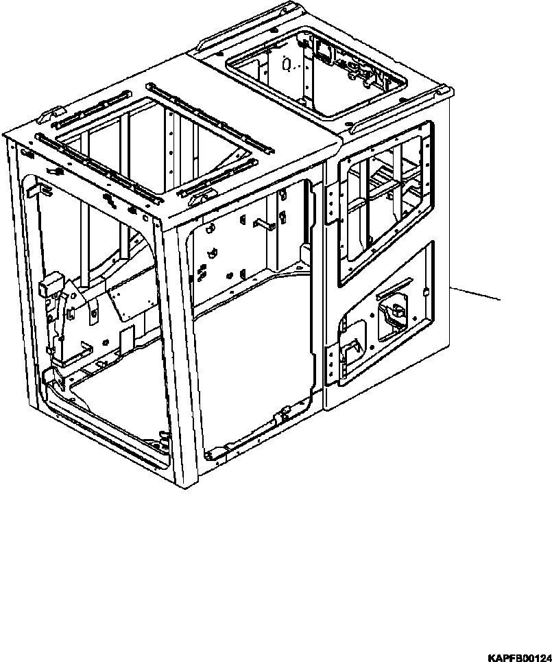 Кабина 4A2-53-15110 KOMATSU