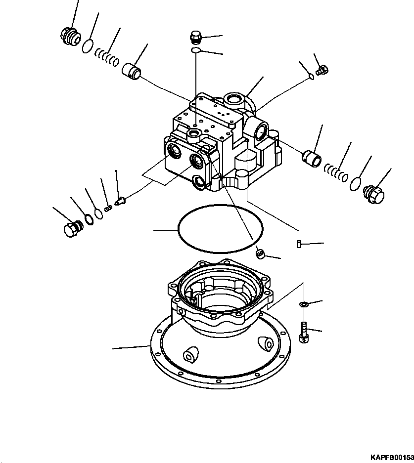 SWING MOTOR ASSEMBLY 706-7H-01070 KOMATSU