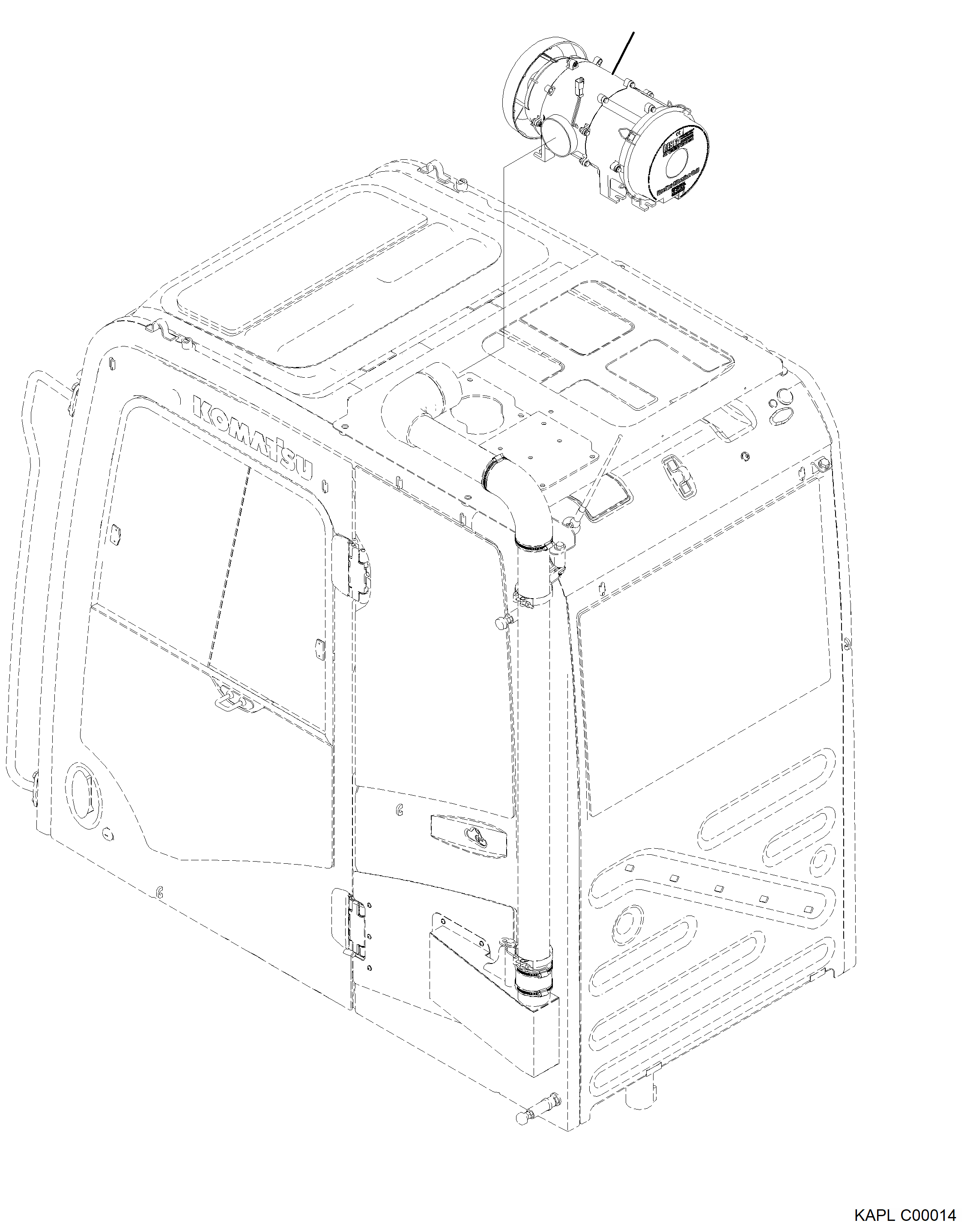 FILTER MERV 16 207-03-A1390 KOMATSU