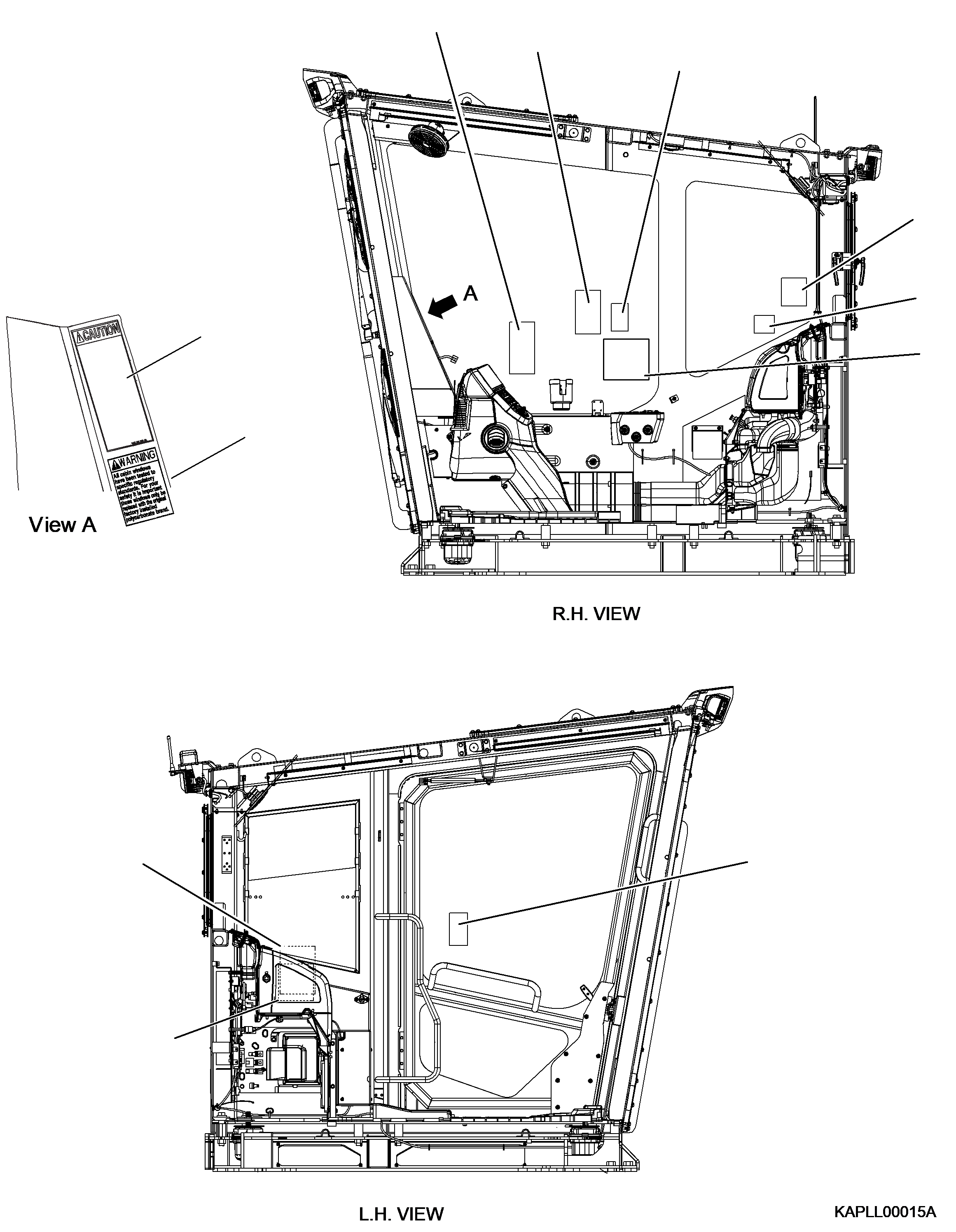 DECAL, LUBRICATION CHART (PROCESSOR) 2A6-00-A1250 KOMATSU