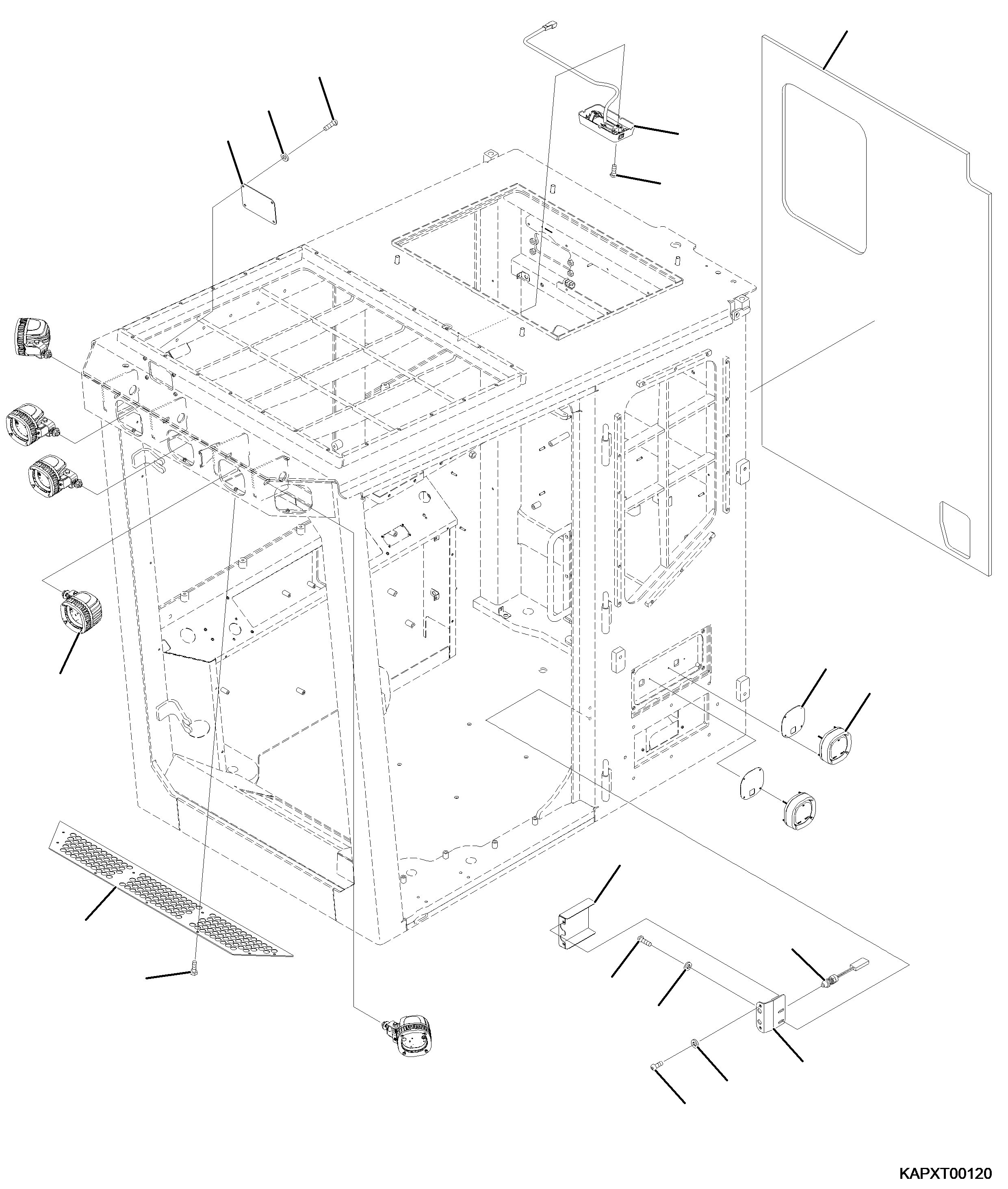 Фонарь 4A1-53-24820 KOMATSU