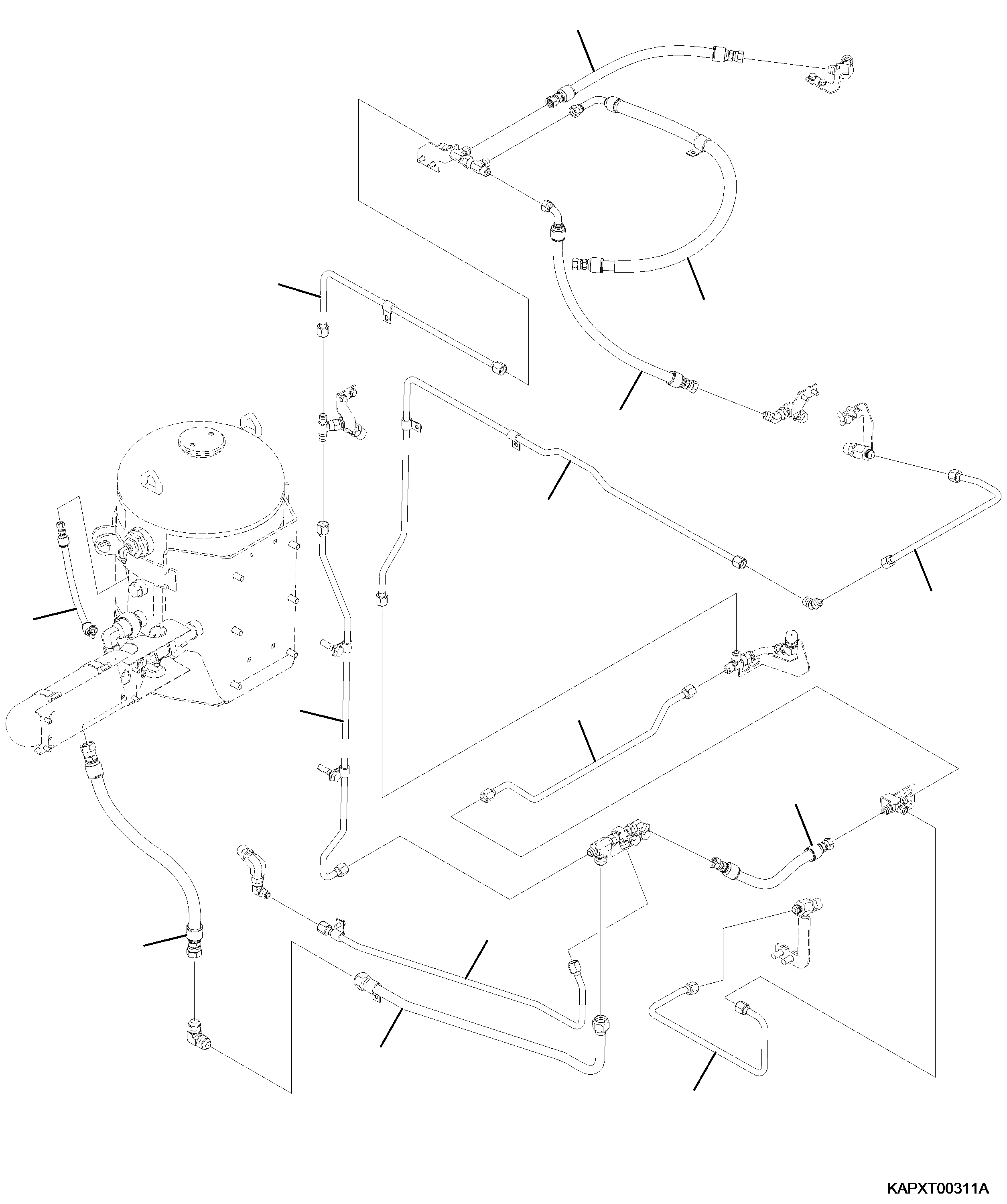 Шланг 4A1-921-2140 KOMATSU