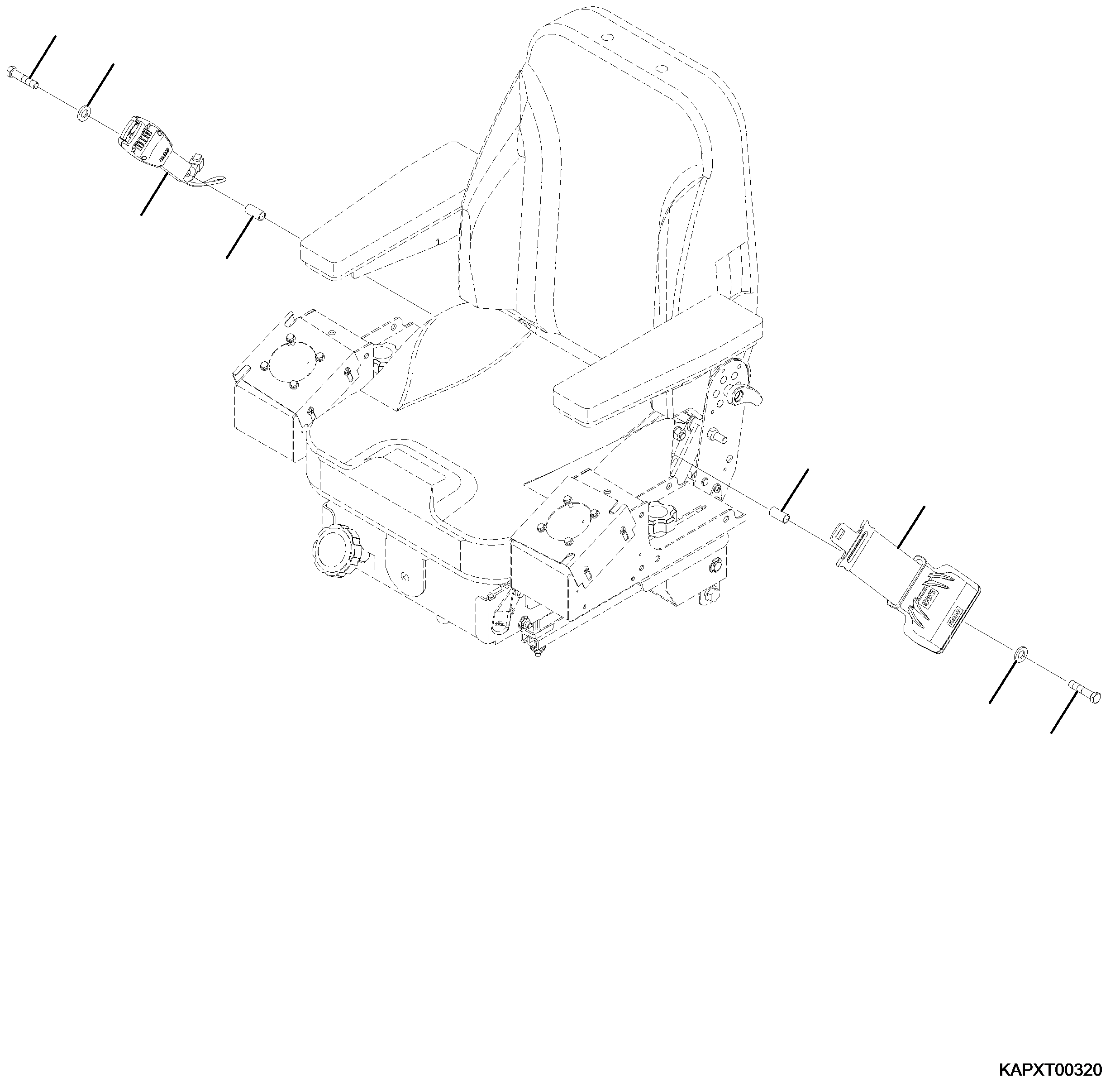 Болт 4A1-57-11150 KOMATSU