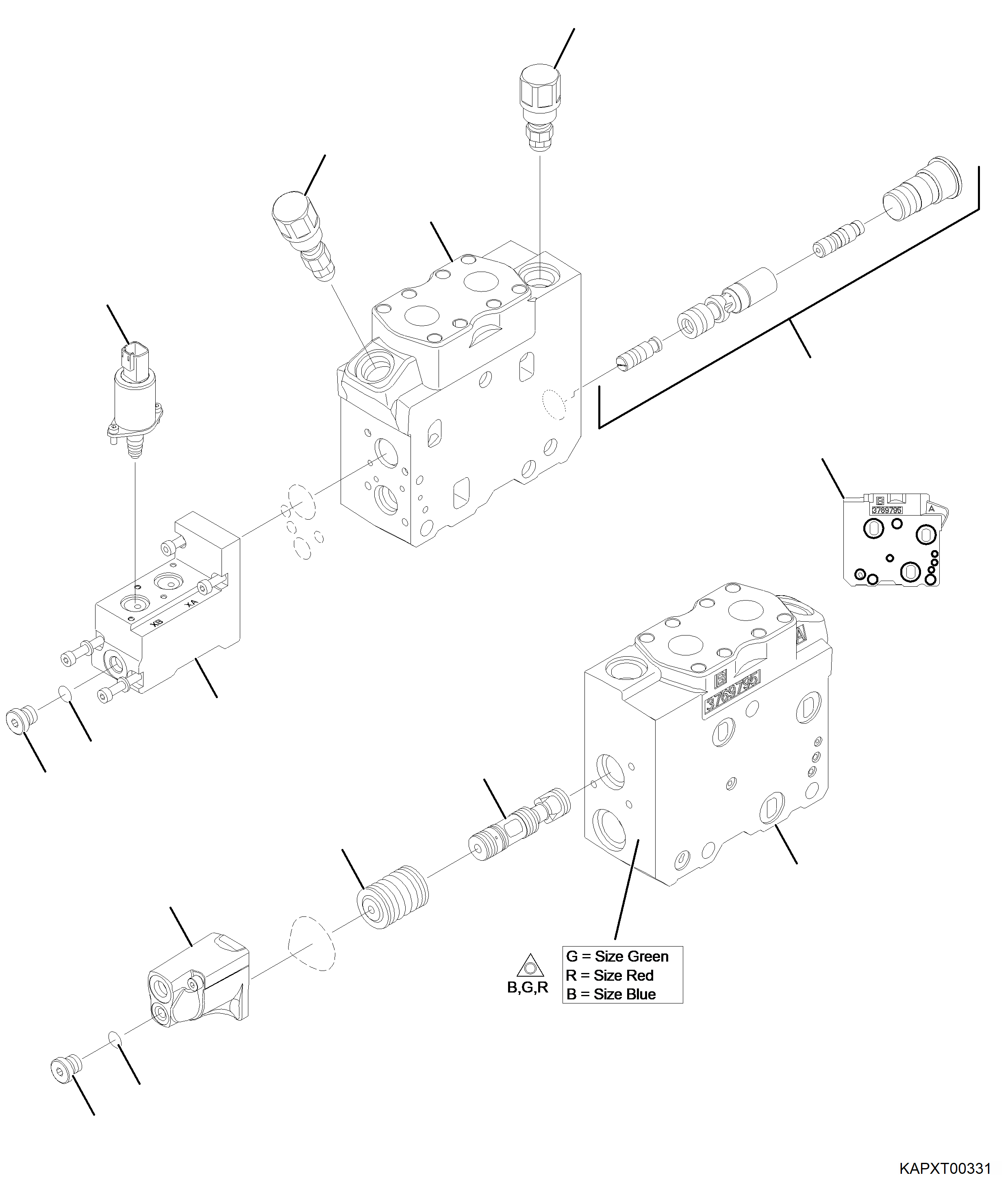 Клапанный блок 4A1-60-27140 KOMATSU
