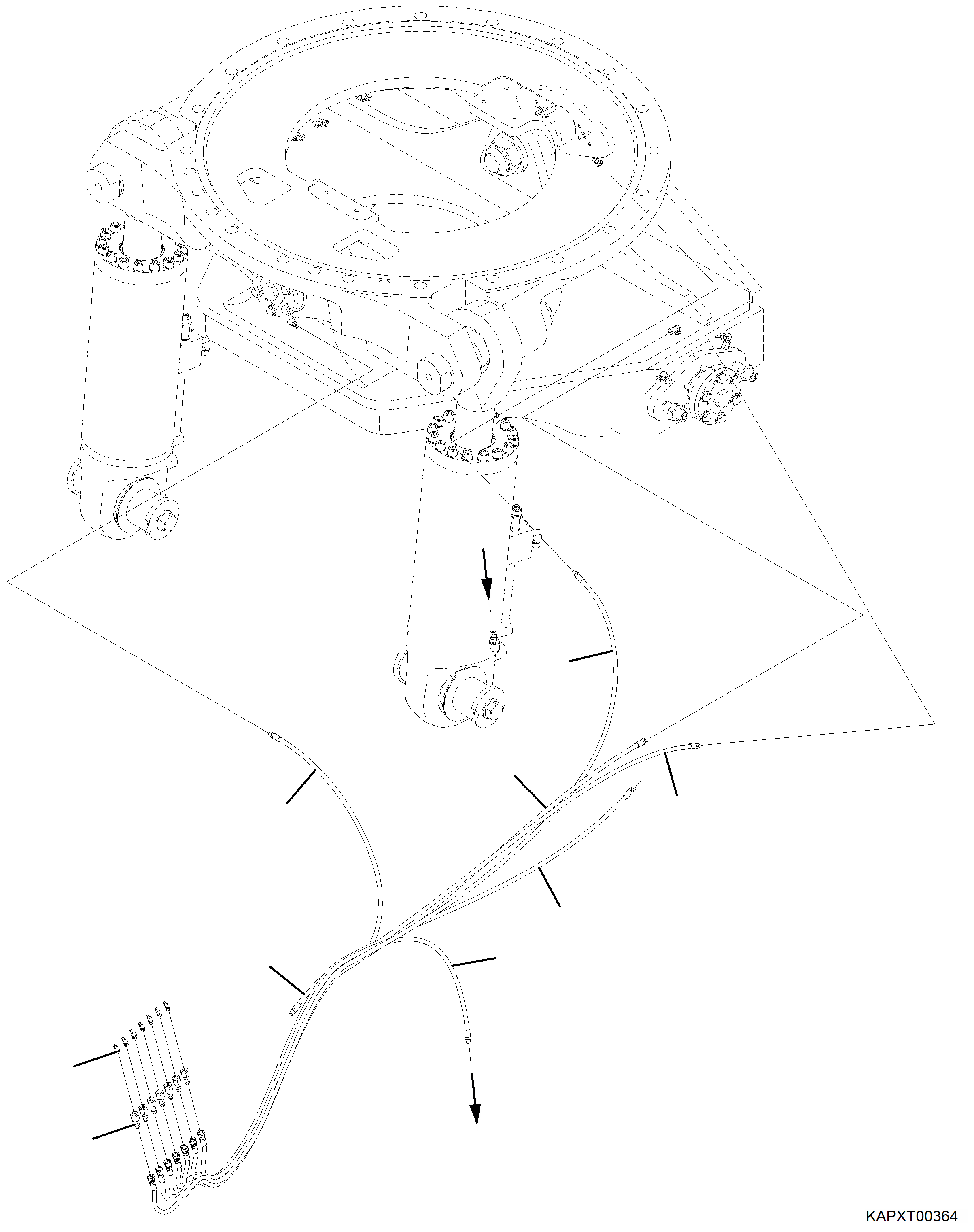 Шланг в сборе 4A1-62-25151 KOMATSU