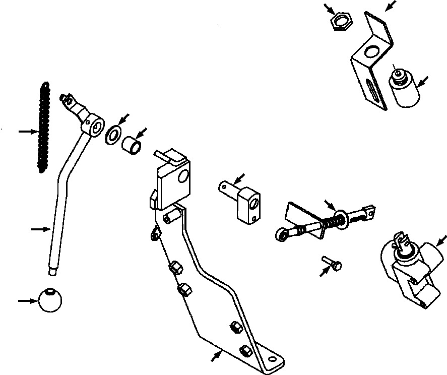 LEVER ASSEMBLY, SAFETY. 1304 479 H91 KOMATSU