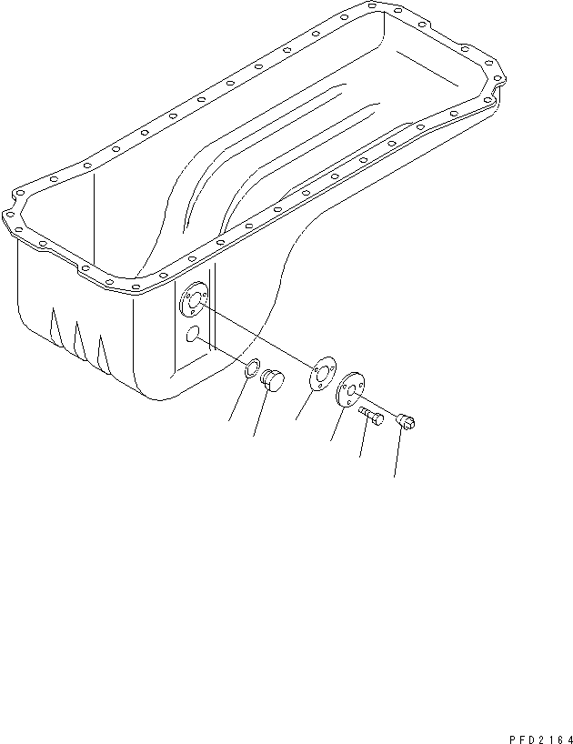 Пробка 07042-B0415 KOMATSU