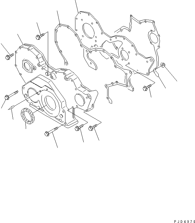 Передняя крышка 6221-23-3120 KOMATSU