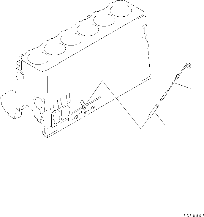 GAUGE,OIL LEVEL 6221-21-5331 KOMATSU