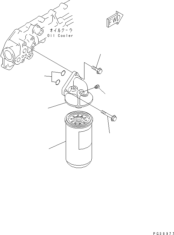 OIL FILTER ASS'Y 6136-51-5102 KOMATSU
