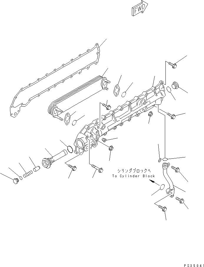 Корпус 6221-63-2180 KOMATSU