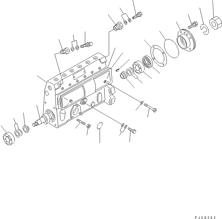 насос в сборе DK101061-8860 KOMATSU