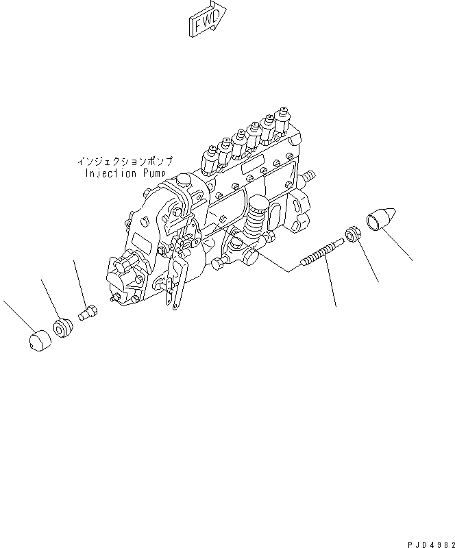 Колпачок DK971543-4152 KOMATSU