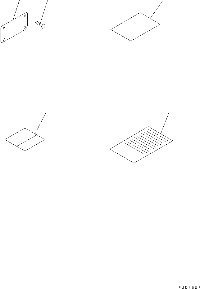 Табличка 6150-82-2121 KOMATSU