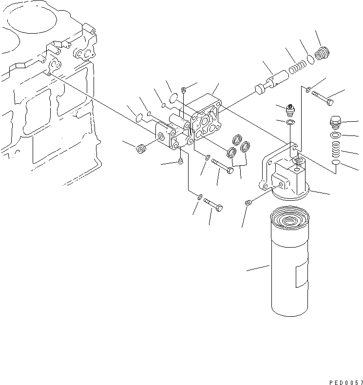 OIL FILTER ASS'Y 6151-51-6401 KOMATSU