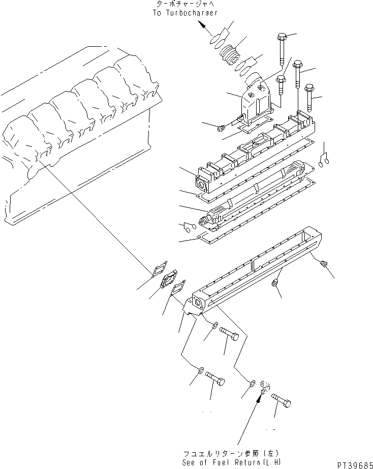 MANIFOLD,AIR INTAKE 6215-11-4110 KOMATSU