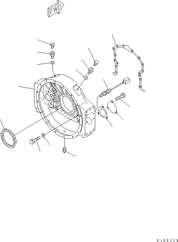REAR SEAL ASS'Y,(REPAIR PARTS) 6215-29-4220 KOMATSU