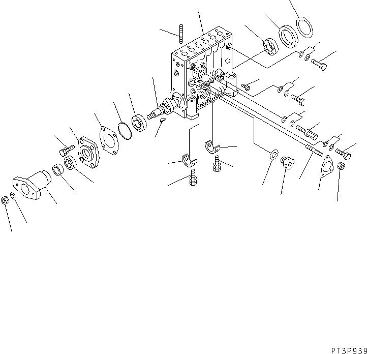 INJECTION PUMP A.,L.H. 6215-71-1231 KOMATSU