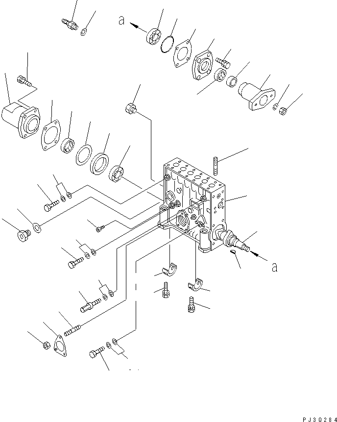 INJECTION PUMP A.,R.H. 6215-71-1223 KOMATSU