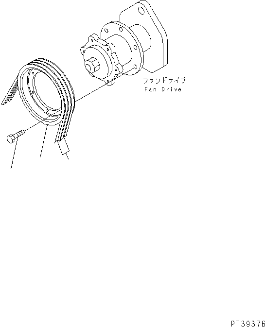 Комплект клиновых ремней 04122-22274 KOMATSU