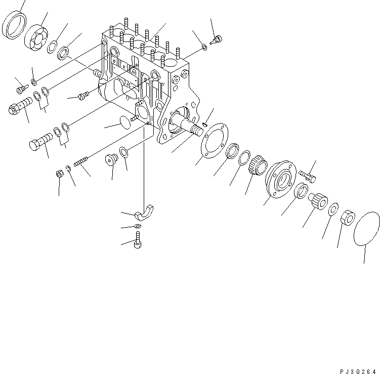 SHAFT,SPRING ND092575-0250 KOMATSU