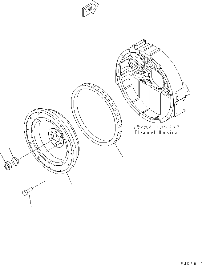 FLYWHEEL ASS'Y 6152-31-1490 KOMATSU