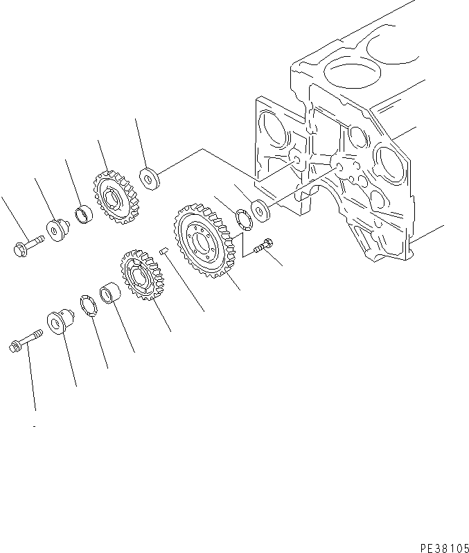 IDLER GEAR ASS'Y 6212-31-6200 KOMATSU