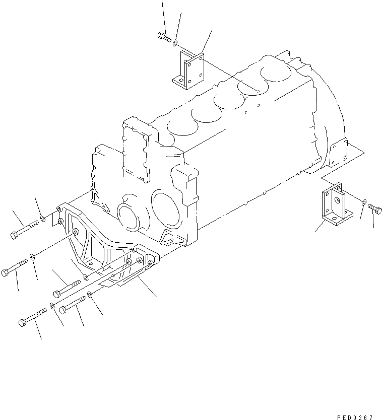 SUPPORT,FRONT 6210-21-3780 KOMATSU