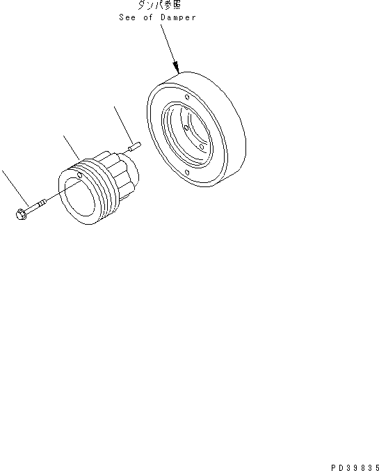 PULLEY,CRANK 6211-31-1470 KOMATSU