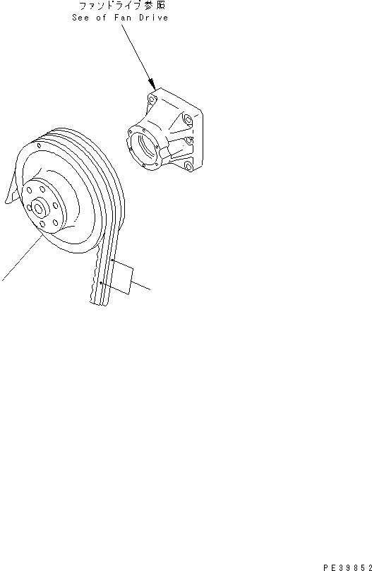 Комплект клиновых ремней 04121-22258 KOMATSU