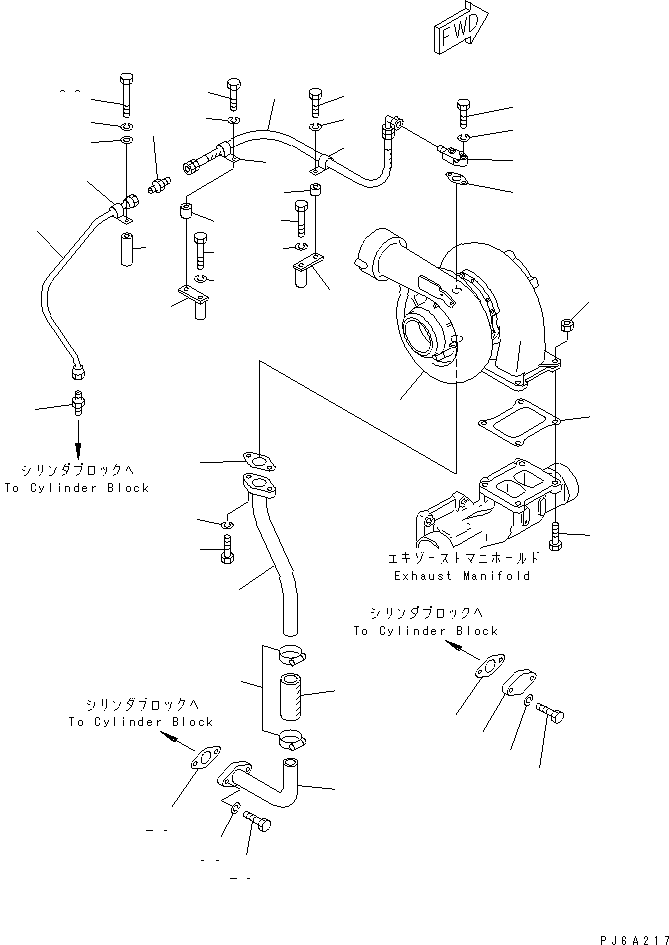 TURBOCHARGER ASS'Y,(SEE FIG.A1530-B6C2) (6502-31-2000) KOMATSU
