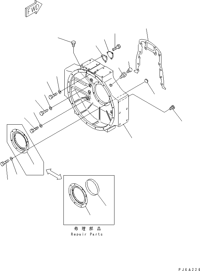 Болт 01010-31855 KOMATSU