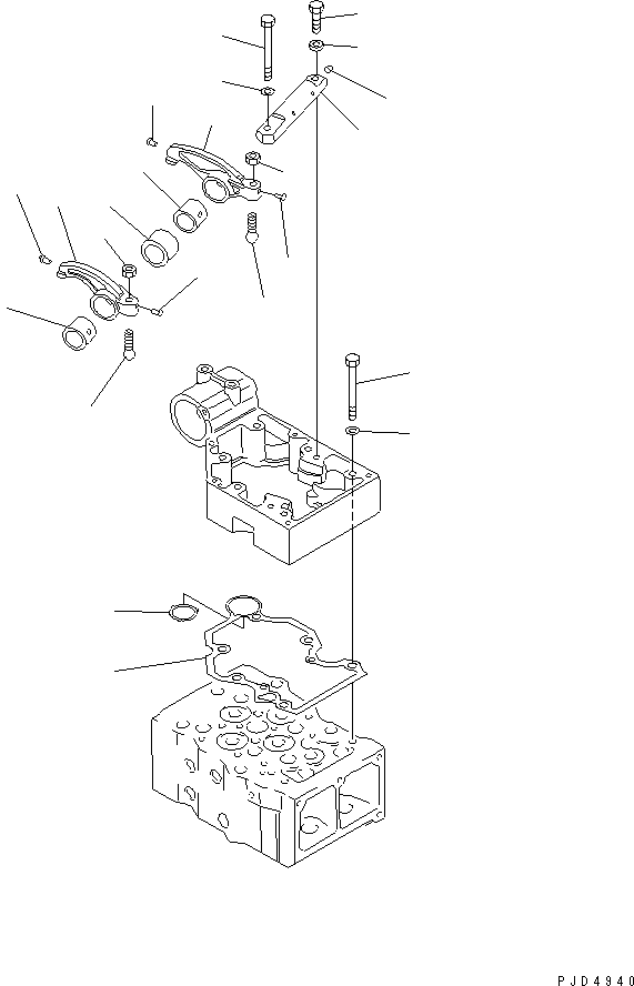 ROCKER ARM ASS'Y,INTAKE 6162-43-5041 KOMATSU