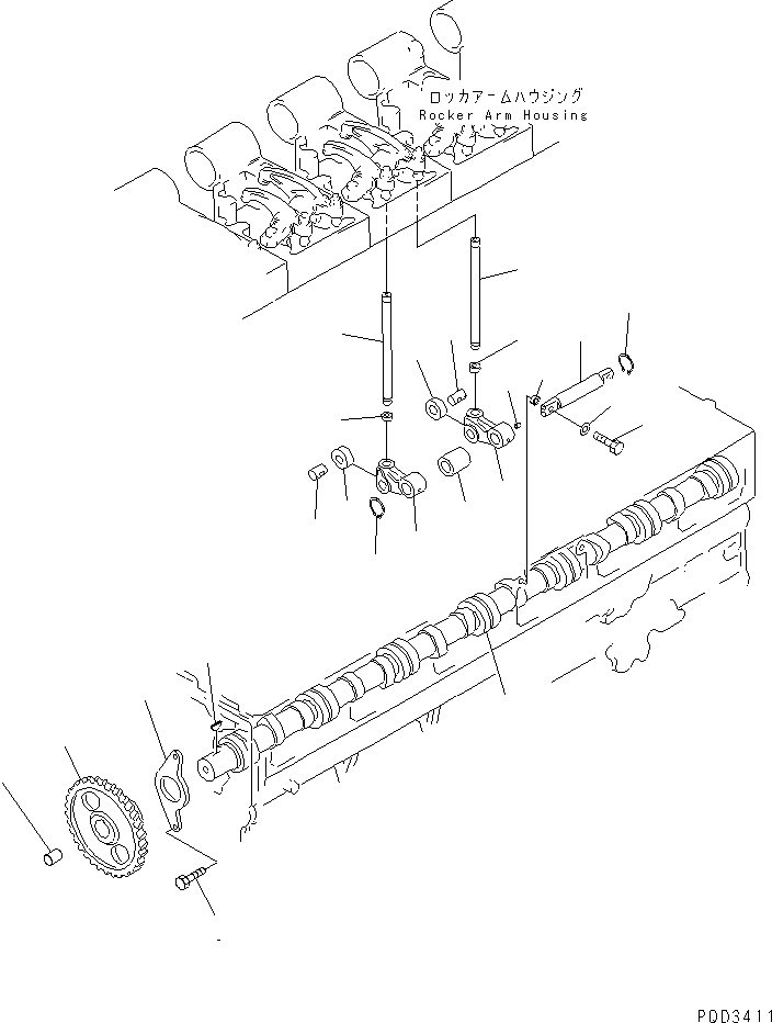 ROLLER,CAM 6162-43-2340 KOMATSU