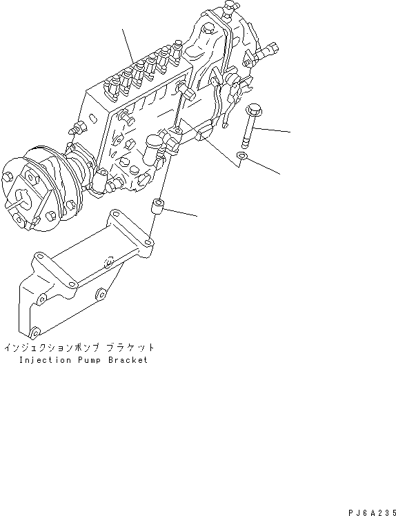 Топливный насос высокого давления в сборе (6162-73-1944) KOMATSU
